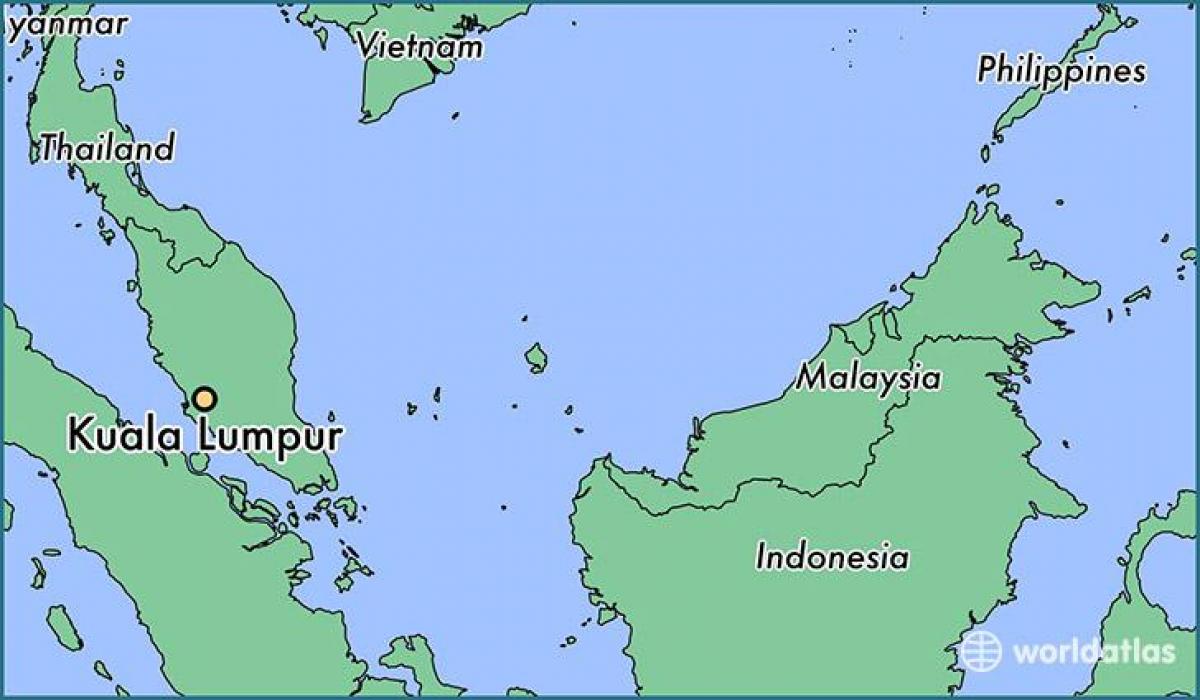 Χάρτης της κουάλα λουμπούρ τοποθεσία