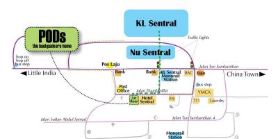 Κουάλα λουμπούρ σταθμό λεωφορείων χάρτης