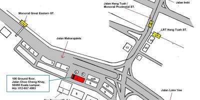 Hang tuah monorail station χάρτης