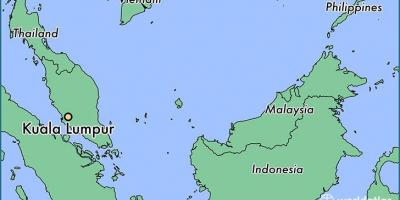 Χάρτης της κουάλα λουμπούρ τοποθεσία