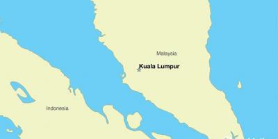 Χάρτης της πρωτεύουσας της μαλαισίας