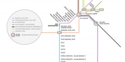 Ampang park lrt χάρτη