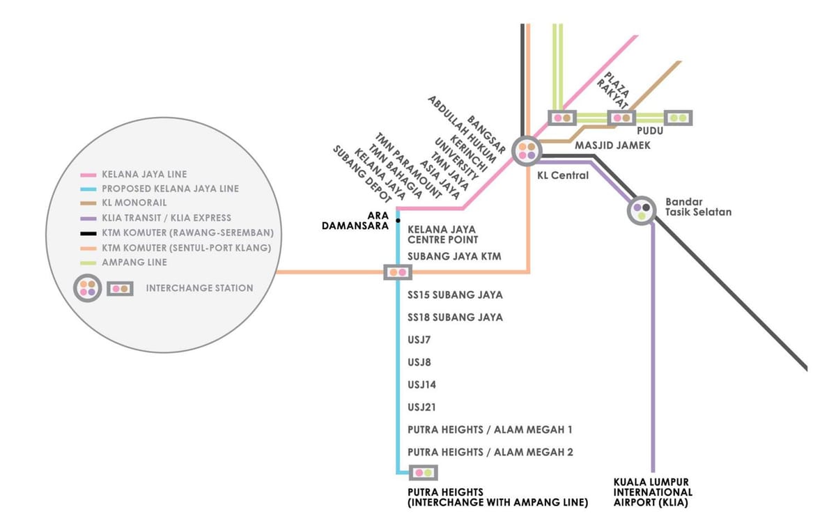 ampang park lrt χάρτη