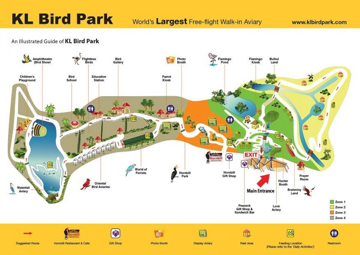 Χάρτης της bird park