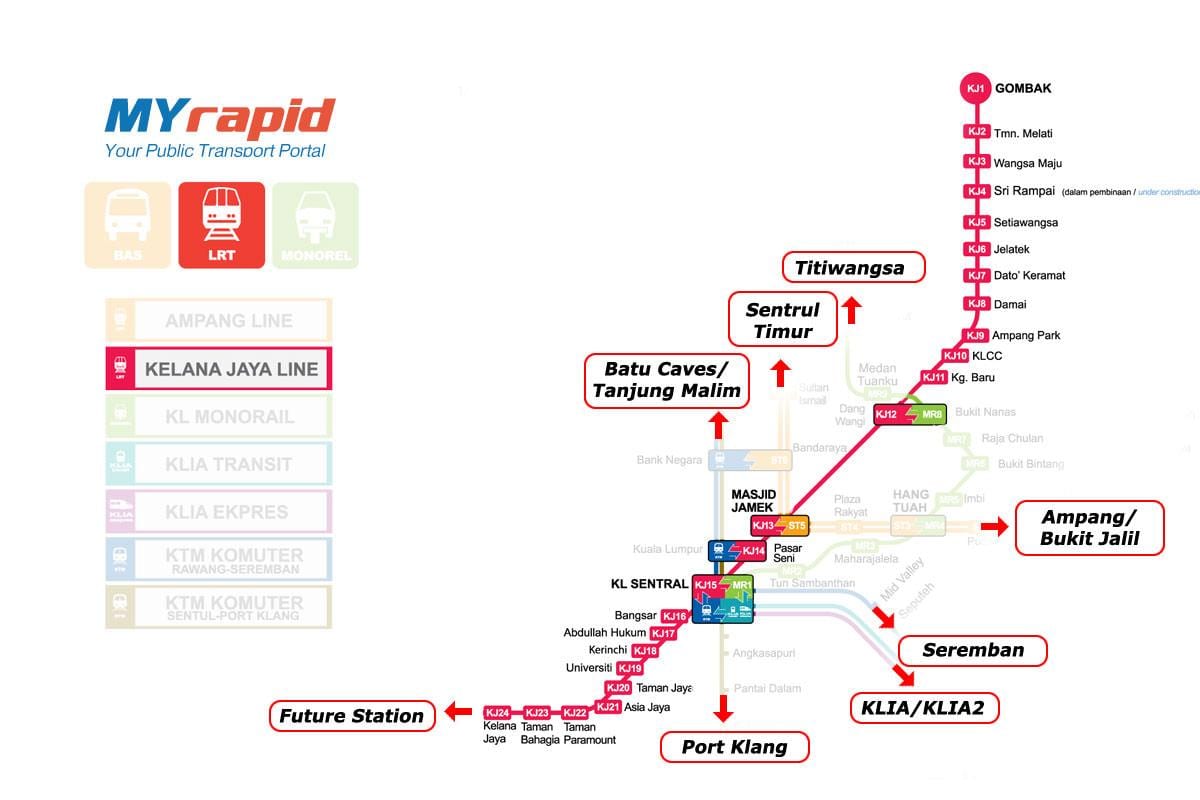 putra lrt χάρτη