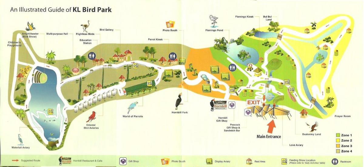 kuala lumpur bird park χάρτης