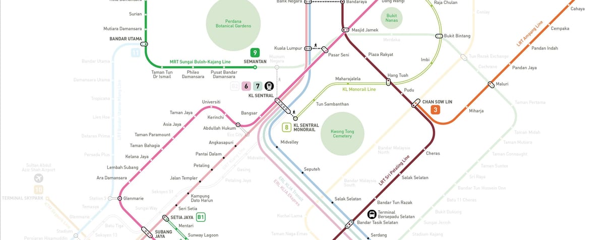 κουάλα λουμπούρ mrt χάρτης 2016