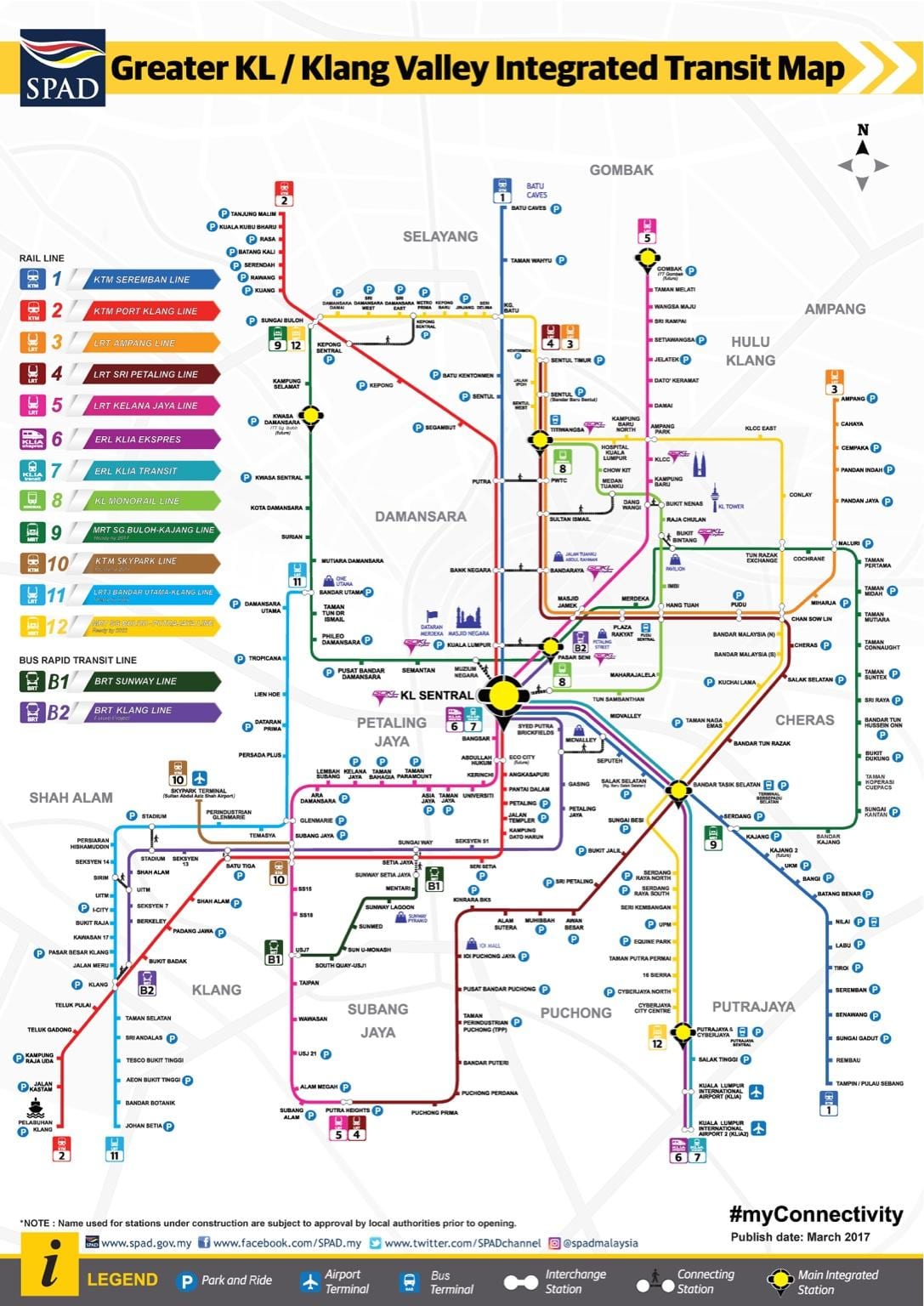 Χάρτης της klang valley