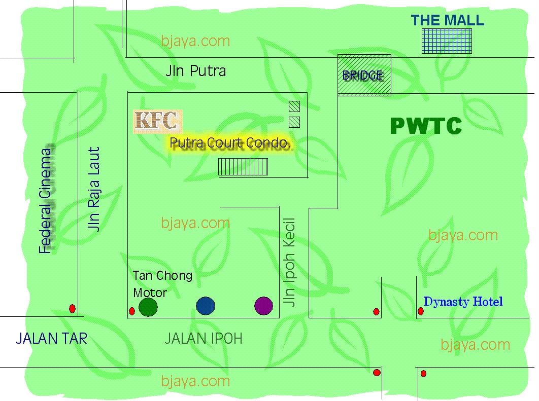 pwtc κουάλα λουμπούρ χάρτης