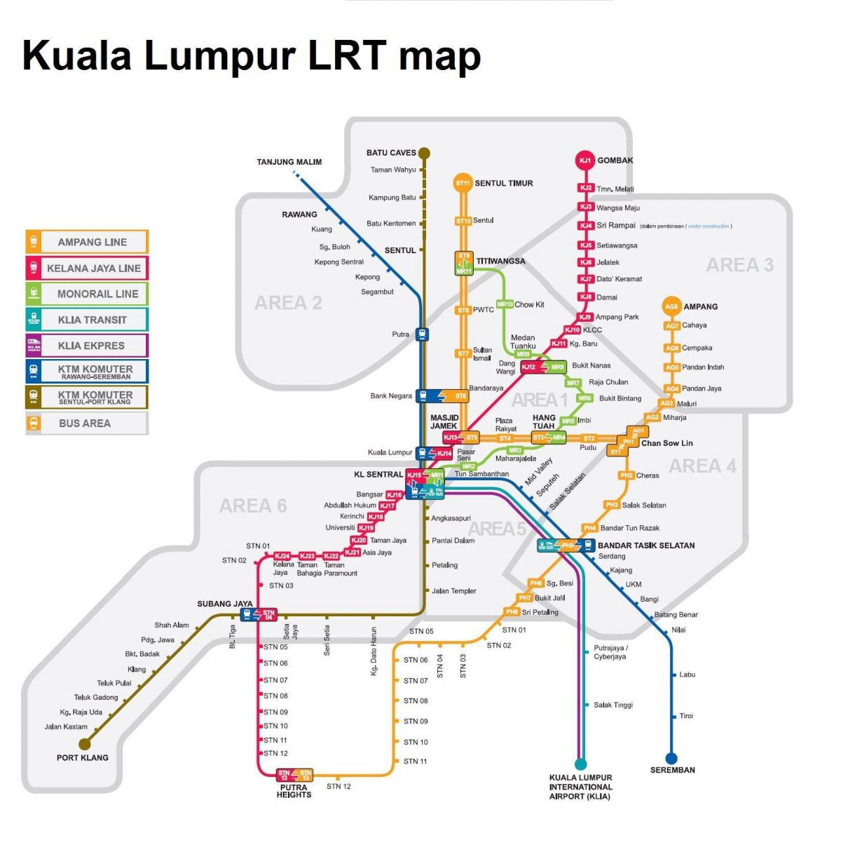 lrt χάρτη kl μαλαισία