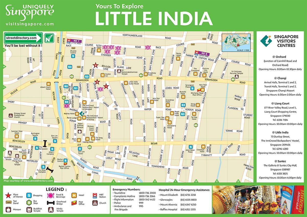 Χάρτης little india, kuala lumpur