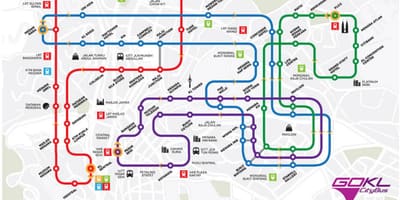 Πηγαίνετε kl city λεωφορείο χάρτη