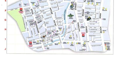 Χάρτης της arab street κουάλα λουμπούρ