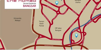 Kuala lumpur Bangsar χάρτης