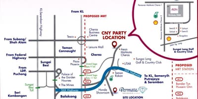 Cheras kuala lumpur χάρτης