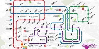 Πηγαίνετε kl city χάρτη διαδρομών