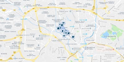 Χάρτης της jalan ipoh κουάλα λουμπούρ