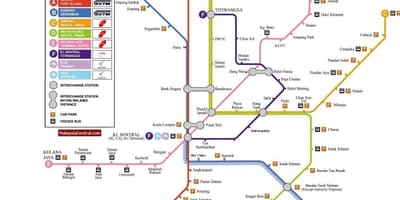 Κουάλα λουμπούρ light rail χάρτης