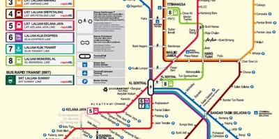 Κουάλα λουμπούρ lrt χάρτη 2016