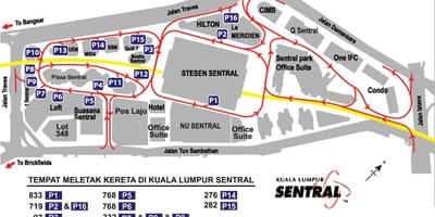 Kuala lumpur sentral χάρτης