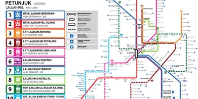 Χάρτης της klang valley area
