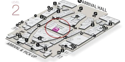 Klia2 άφιξη χάρτης