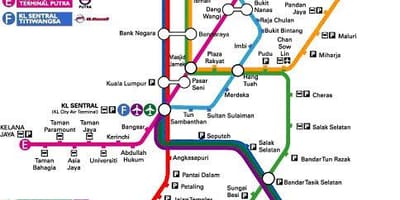 Klia ekspres χάρτης