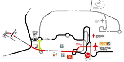 Klia 1 και 2 του χάρτη