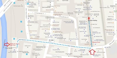 Pasar seni Lrt χάρτη