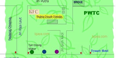 Pwtc κουάλα λουμπούρ χάρτης